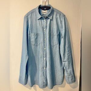 J Crew Light Blue Chambray Button Down